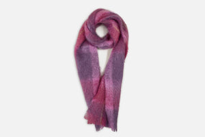 Cushendale 'Drumin' Check Mohair Scarf