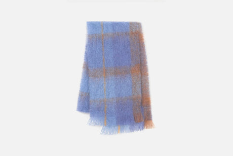 Cushendale 'Drumin' Check Mohair Scarf