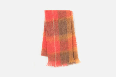Cushendale 'Drumin' Check Mohair Scarf