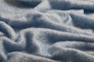 Solid Color Brushed Mohair Irish Throw Blanket