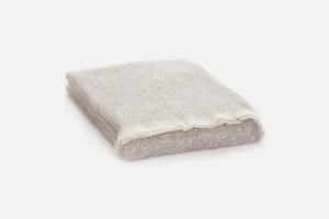 Solid Color Brushed Mohair Irish Throw Blanket