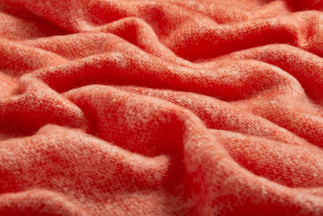 Solid Color Brushed Mohair Irish Throw Blanket