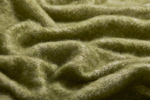 Solid Color Brushed Mohair Irish Throw Blanket