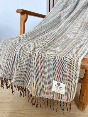 Rainbow Tweed Irish Merino Wool Irish Throws