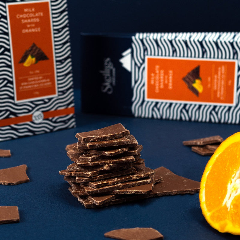 Milk Chocolate Shards with Orange