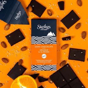 Orange and Almond Dark Chocolate Bar