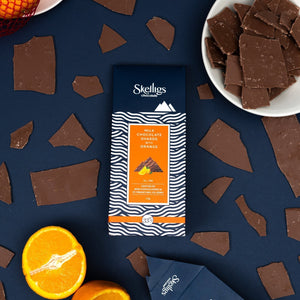 Milk Chocolate Shards with Orange