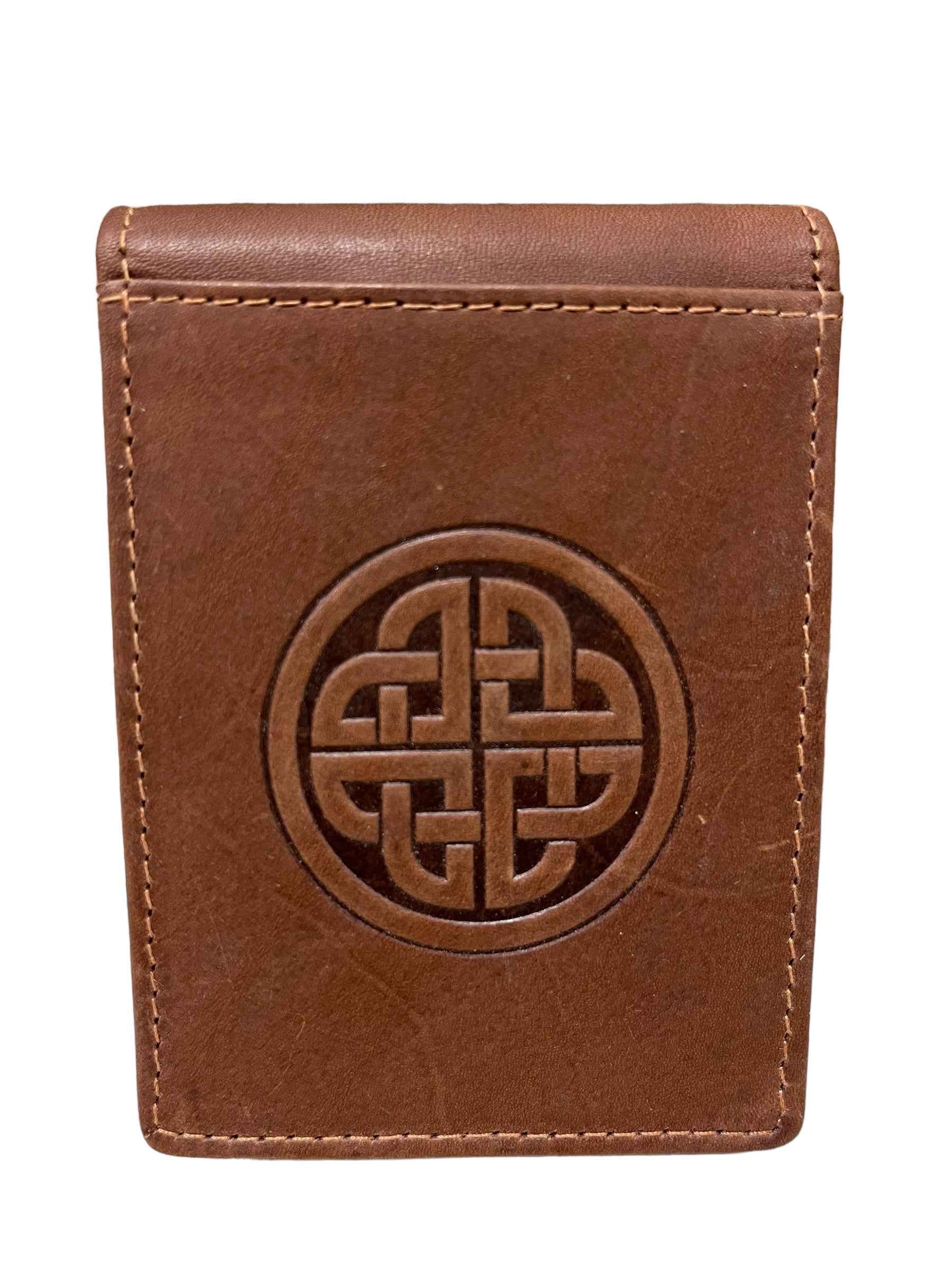 Celtic Knotwork Leather Money Clip