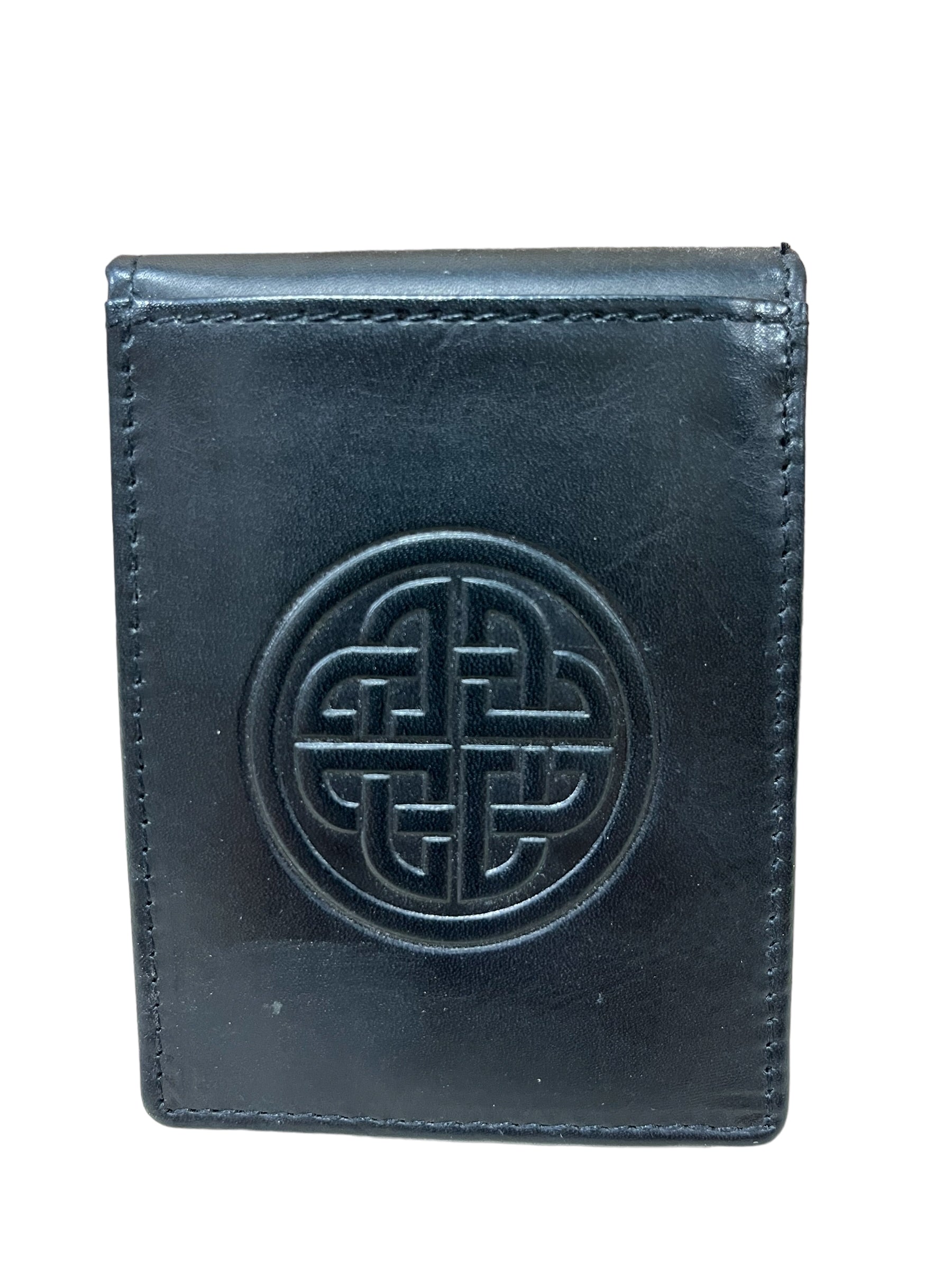 Celtic Knotwork Leather Money Clip
