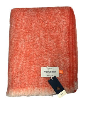 Solid Color Brushed Mohair Irish Throw Blanket