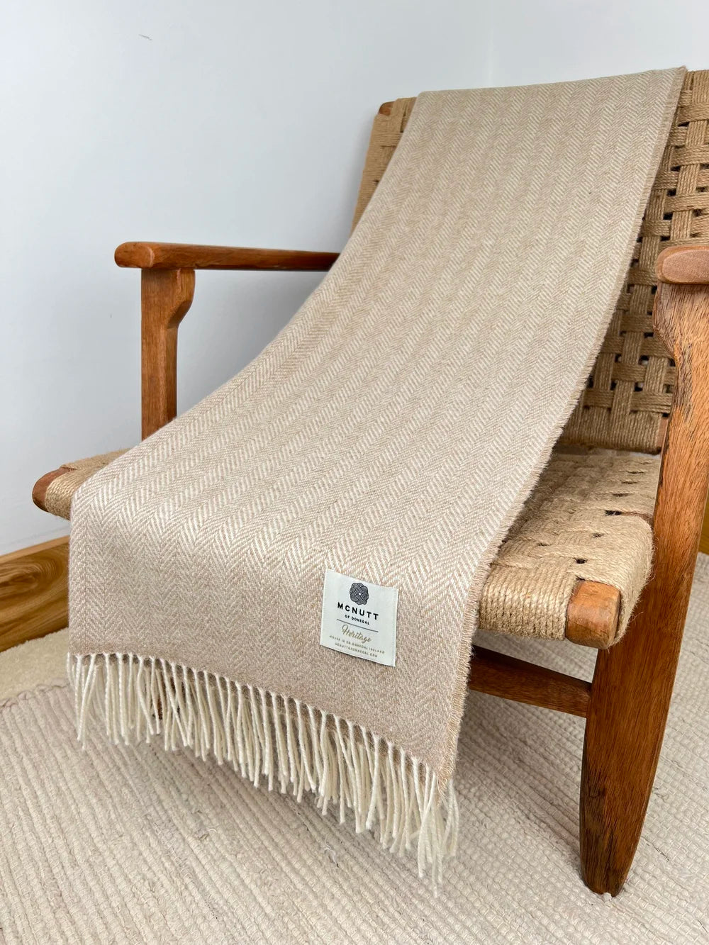 Irish Merino Wool Herringbone Throws