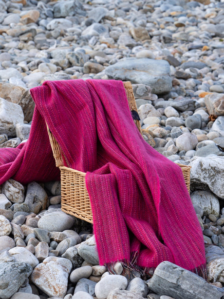 Rainbow Tweed Irish Merino Wool Irish Throws