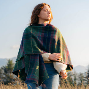Plaid Shawl Cape