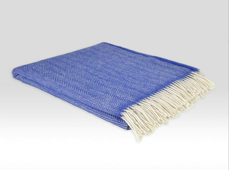 Irish Merino Wool Herringbone Throws