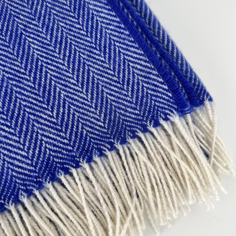 Irish Merino Wool Herringbone Throws