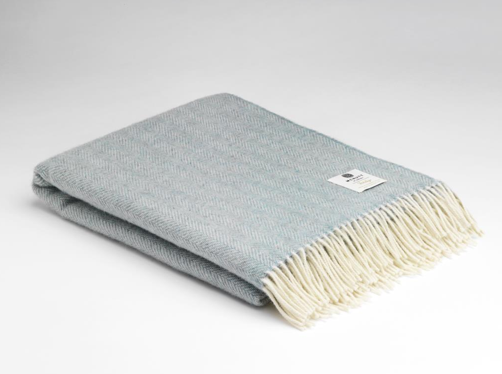 Irish Merino Wool Herringbone Throws
