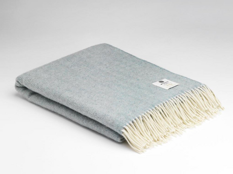 Irish Merino Wool Herringbone Throws