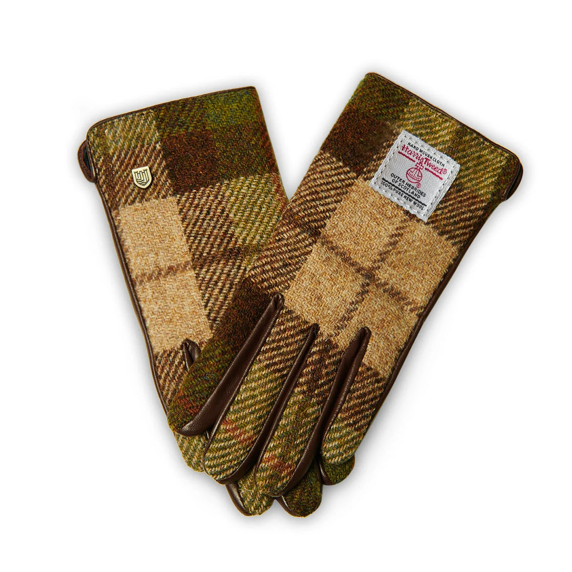 Women's Islander Harris Tweed and Genuine Leather Gloves