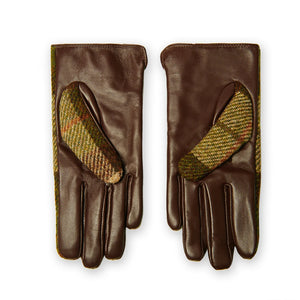 Women's Islander Harris Tweed and Genuine Leather Gloves