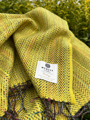 Rainbow Tweed Irish Merino Wool Irish Throws