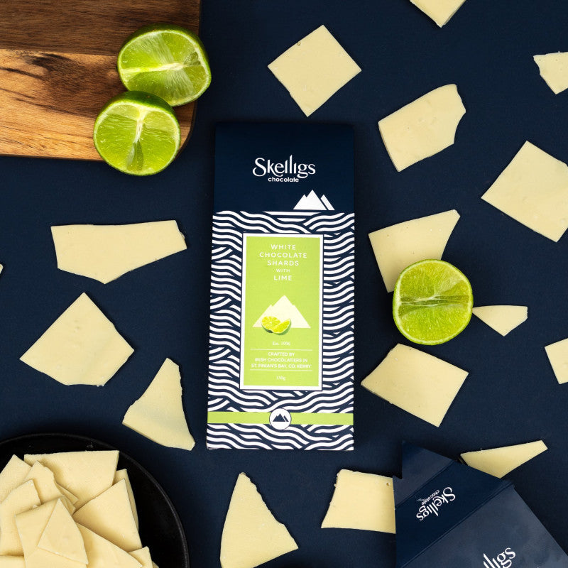 White Chocolate Shards with Lime