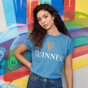 Guinness Premium Trademark Label Blue T-Shirt