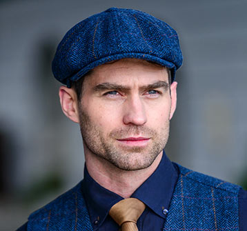 Mucros Weavers 8 Piece Peaky Style Irish Driving Cap