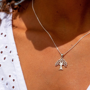 Trinity Tree of Life Sterling Silver Pendant