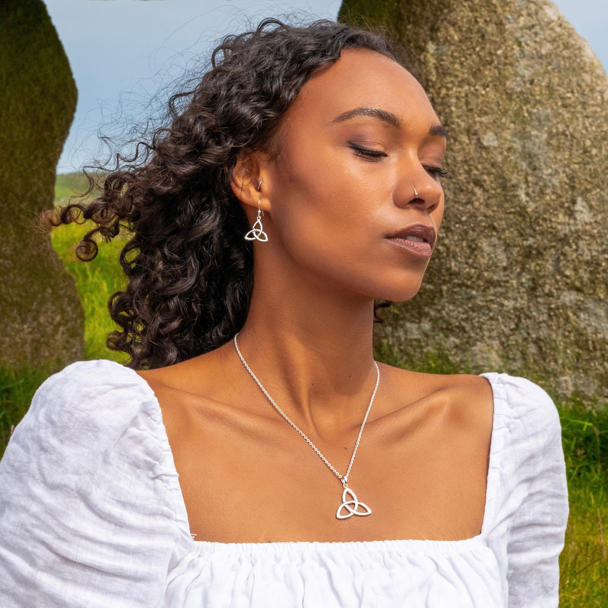 Classic Trinity Knot Sterling Silver Pendant