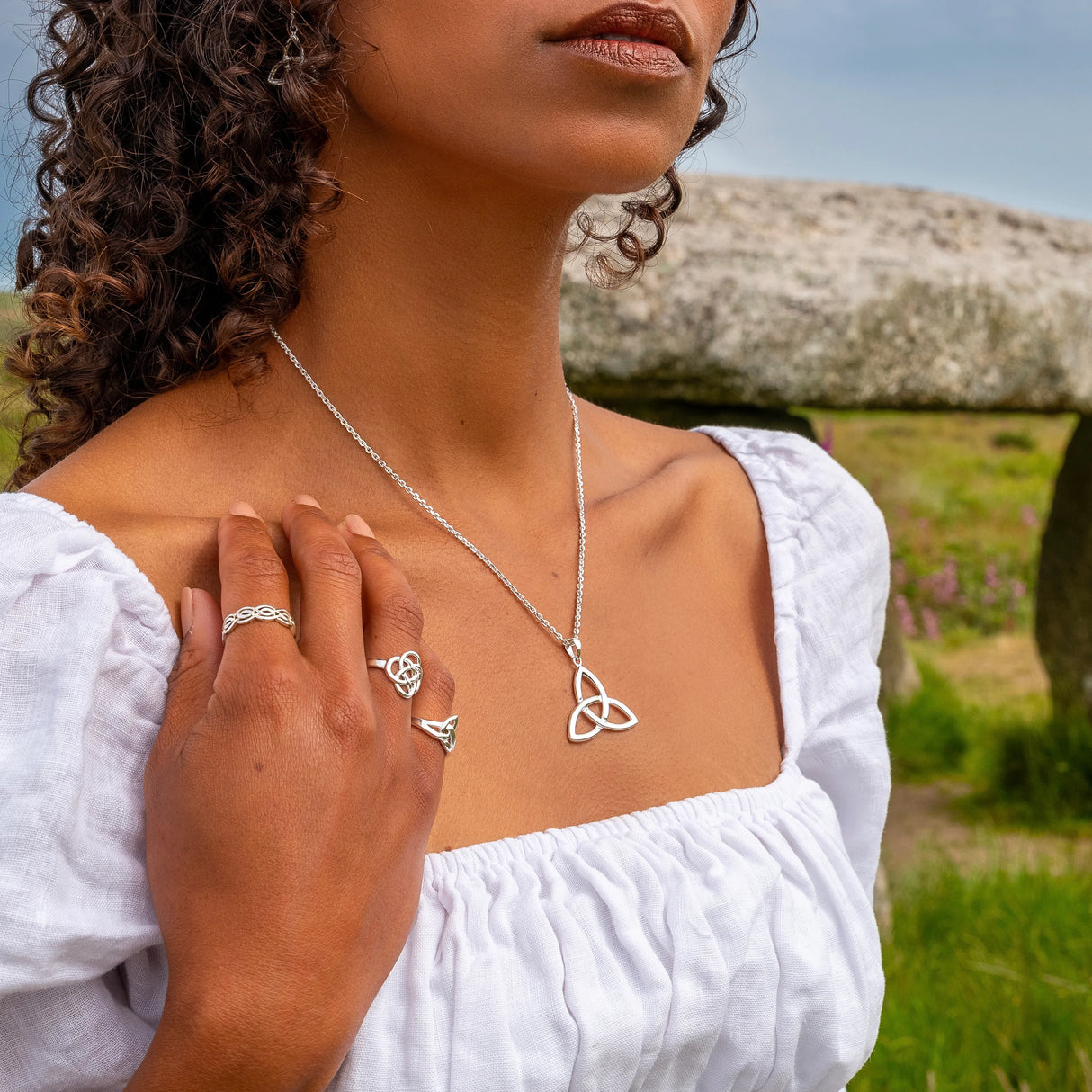 Classic Trinity Knot Sterling Silver Pendant