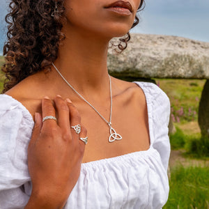Classic Trinity Knot Sterling Silver Pendant