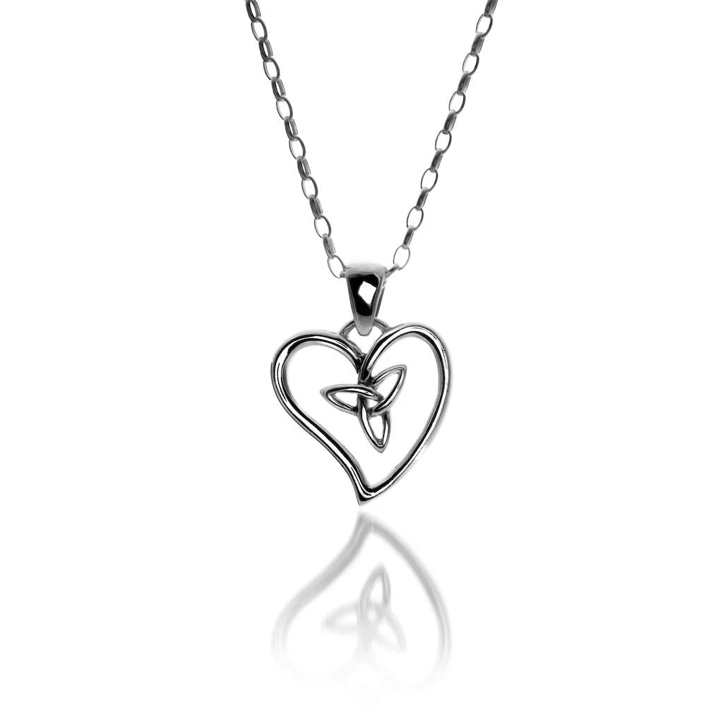 Trinity Knot Sterling Silver Eternal Love Pendant