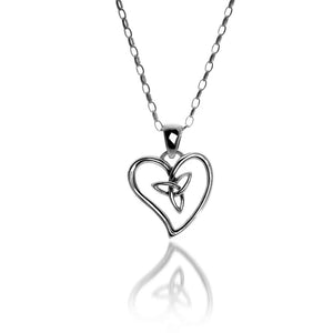 Trinity Knot Sterling Silver Eternal Love Pendant