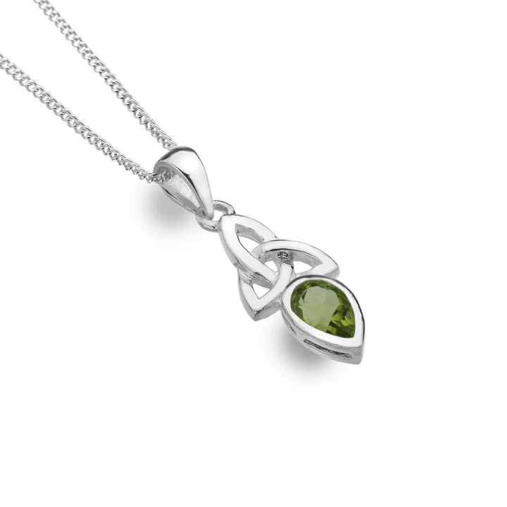 Trinity and Peridot Sterling Silver Pendant