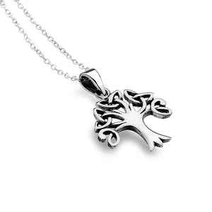 Trinity Tree of Life Sterling Silver Pendant
