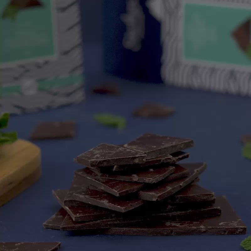 Dark Chocolate Shards and Mint
