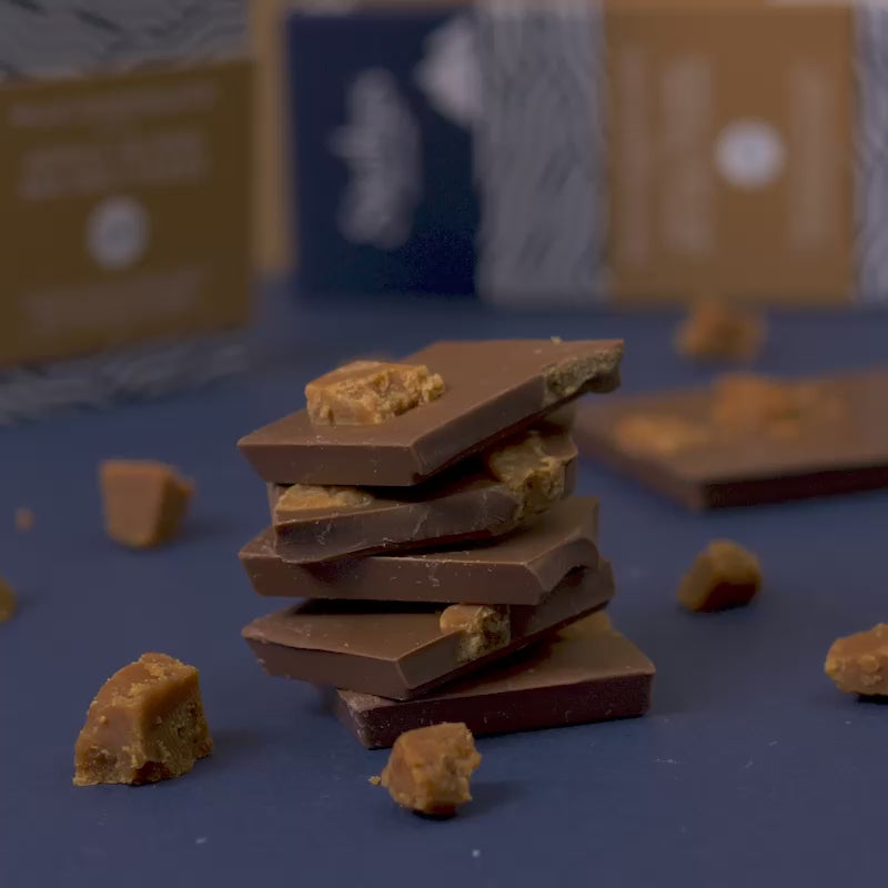 Achill Island Sea Salt Fudge and Milk Chocolate Bar