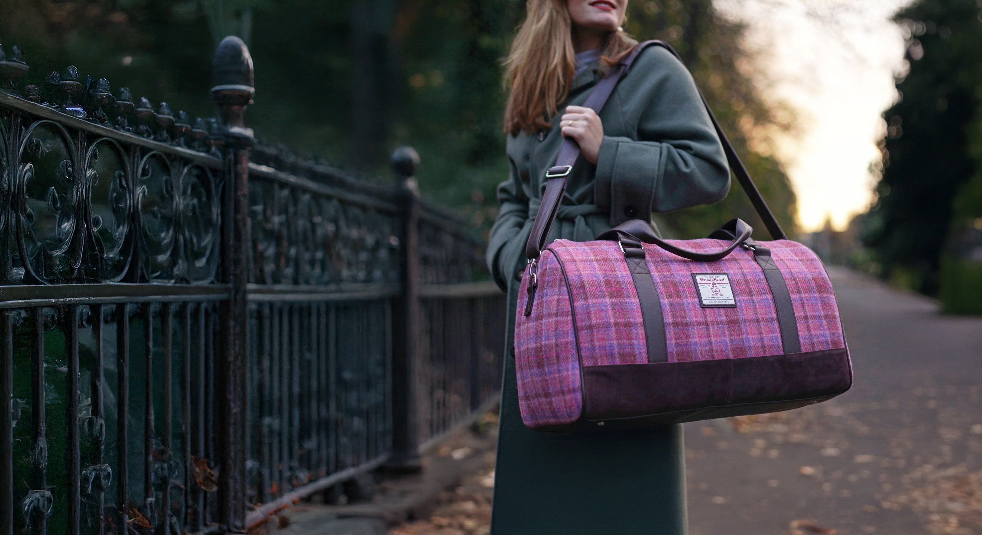 Glen Appin Harris Tweed 'Clyde' Weekend Bag | Real Irish