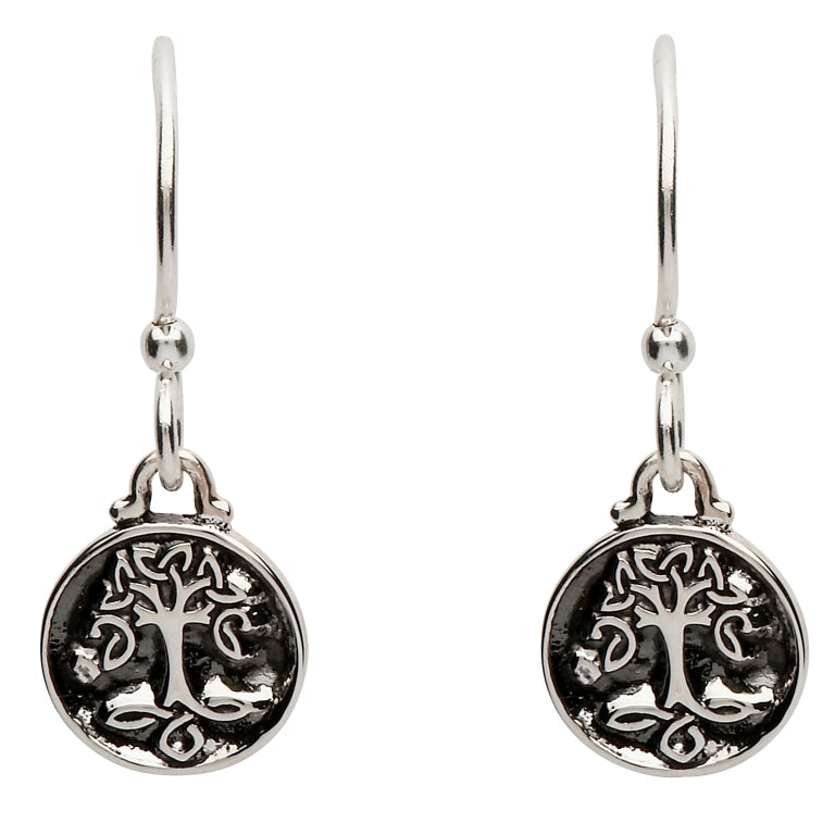 SE2226 Celtic Silver Tree Of Life Earrings by Shanore