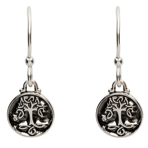 SE2226 Celtic Silver Tree Of Life Earrings by Shanore
