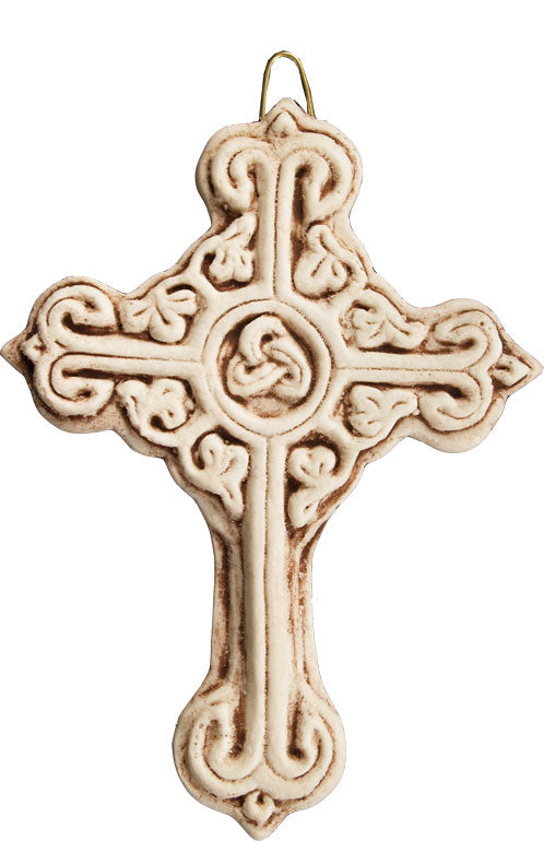 Royal Tara Celtic High Cross Bronze Plated Hanging Ornament – Irish Knot Wall Decor