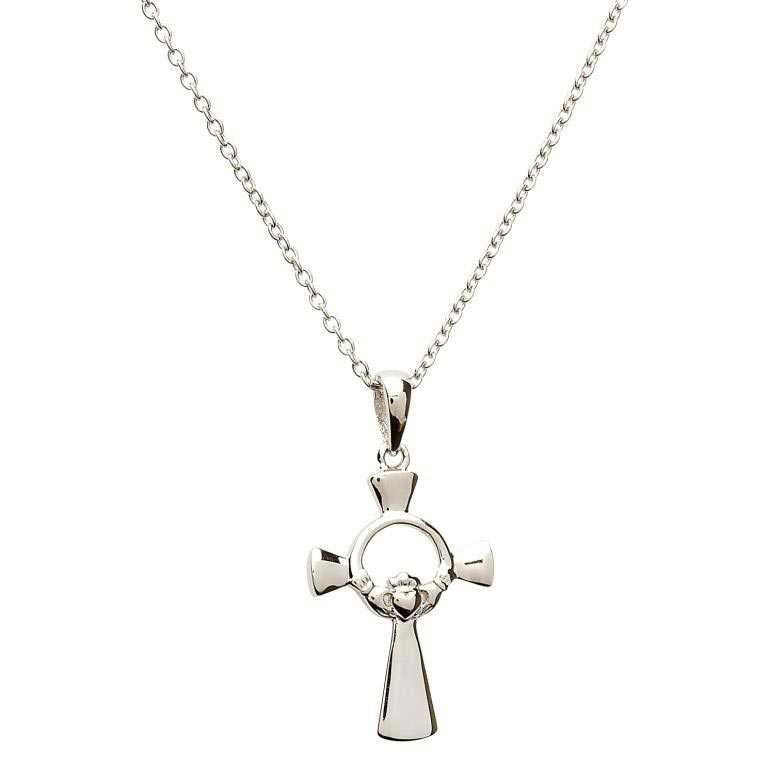 SF23 Silver Claddagh Cross by Shanore