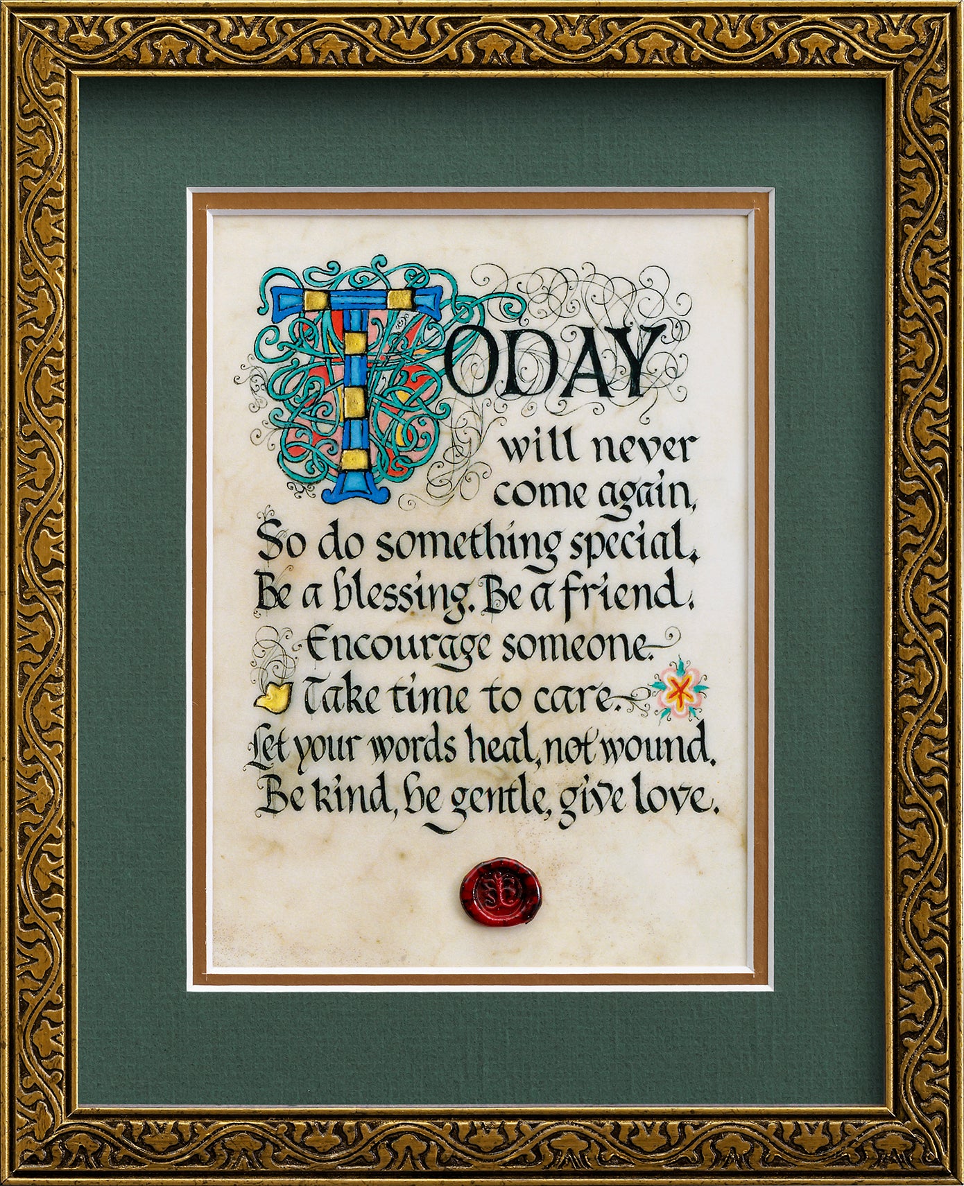 Never Take For Granted - Framed retailer Celtic Art Print