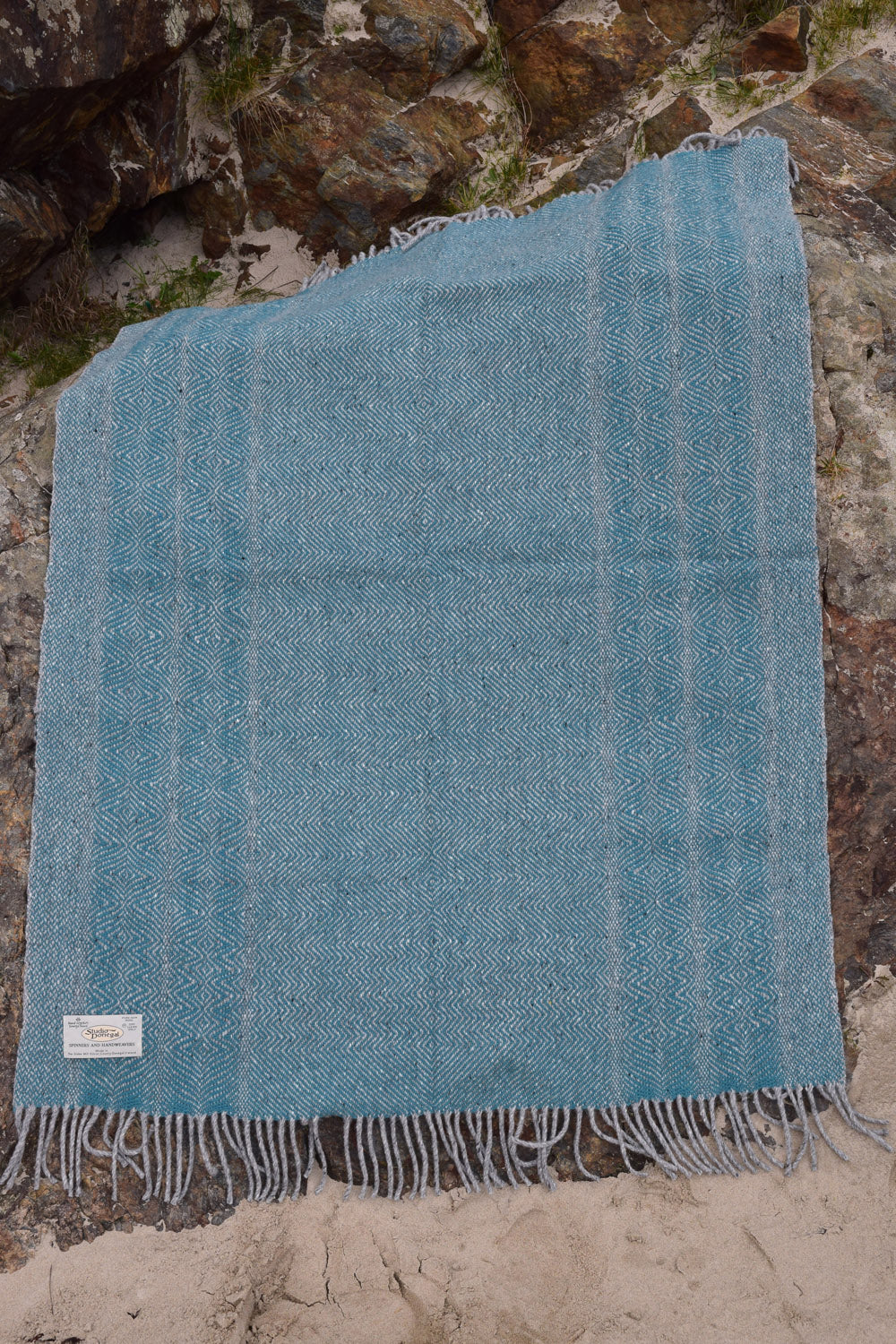 Undulating Twill Handwoven Throw Blanket