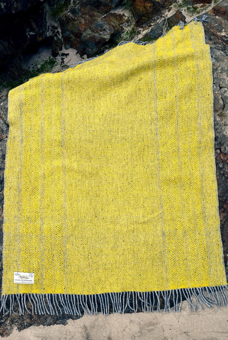 Undulating Twill Handwoven Throw Blanket