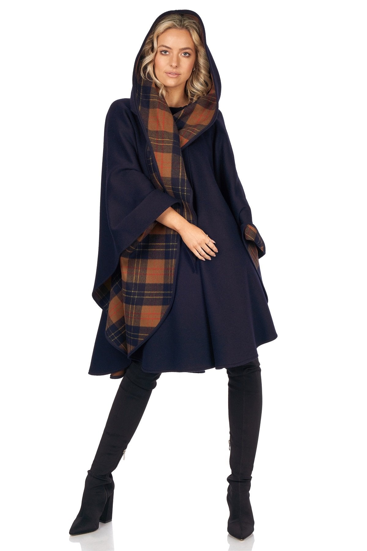YENN 】DOUBLE FACE CAPE JACKET | valance 福井｜レディース