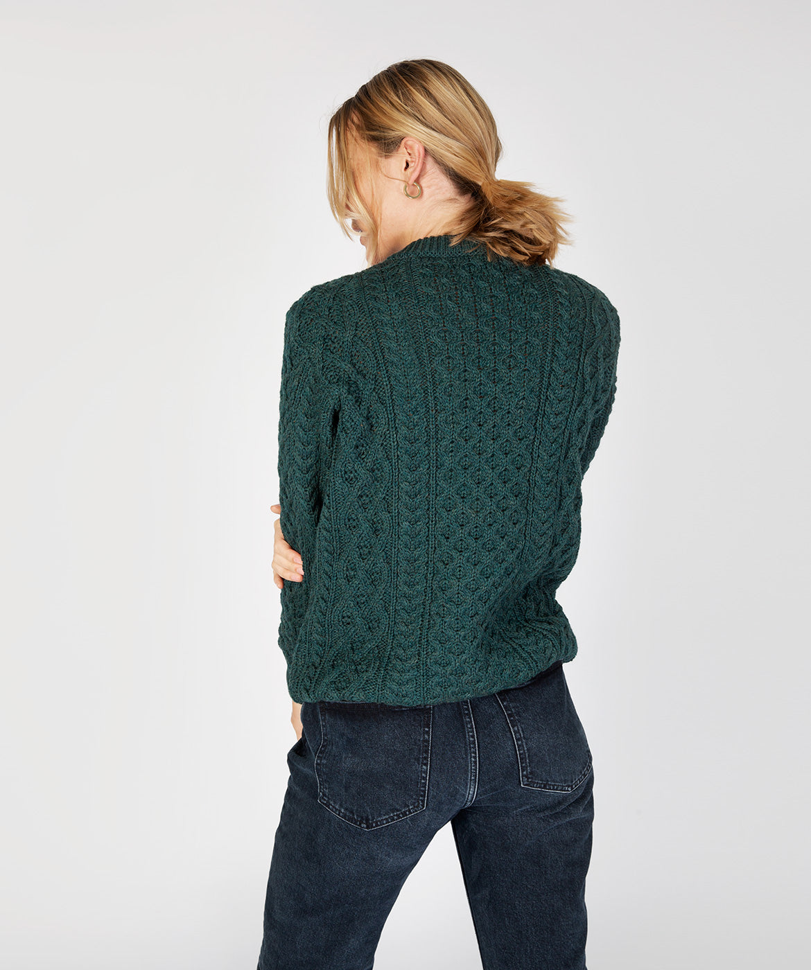 Women's Crewneck Aran Sweater
