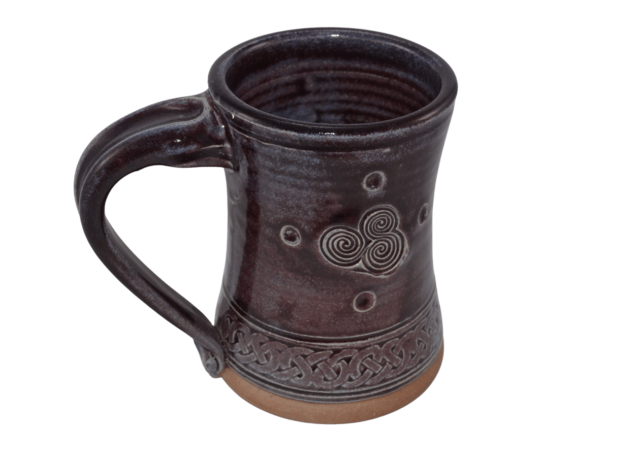 Hand Made Irish Pottery Celtic Knotwork Beer Steins