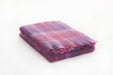 Berry Plaid Brushed Mohair Throw
