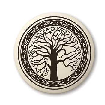 Sacred Tree of Life Porcelain Pendant